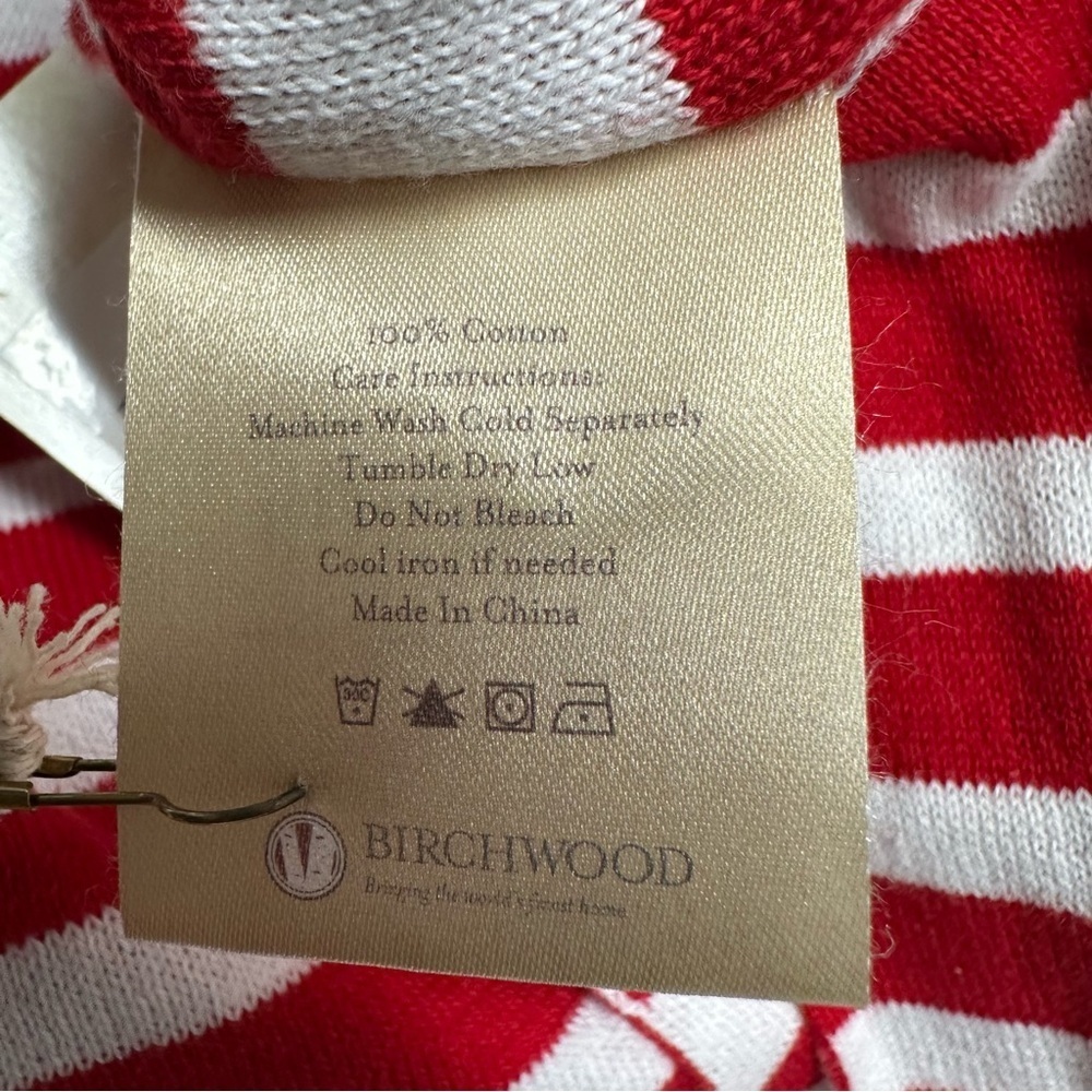 Dragonfly Red And White Striped Poncho Top Nwt — image 7 of 8